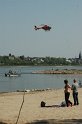 Wasserleiche im Rhein Hoehe Koeln Rodenkirchen P03